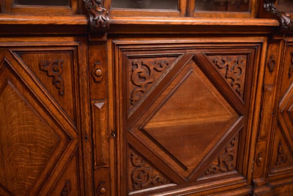 Victoria Oak Barley Twist Bookcase SAI2427 - Image 29
