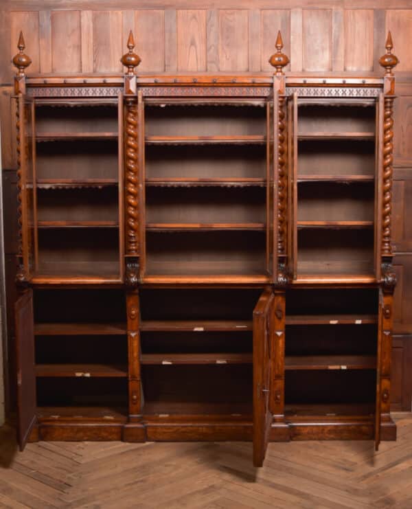 Victoria Oak Barley Twist Bookcase SAI2427 - Image 46