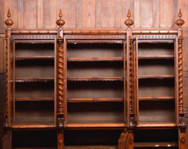 Victoria Oak Barley Twist Bookcase SAI2427 - Image 45