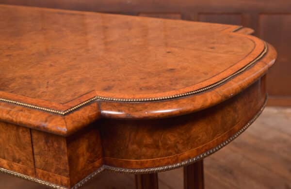 Victorian Burr Walnut Library Table SAI2403 - Image 7