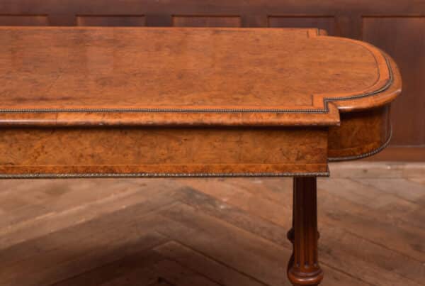 Victorian Burr Walnut Library Table SAI2403 - Image 16