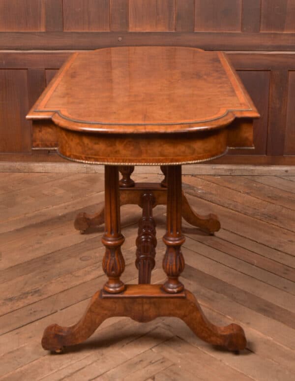 Victorian Burr Walnut Library Table SAI2403 - Image 17