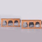 A Pair of Large Gothic Style Oak Side Tables Antique Tables