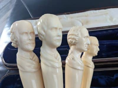 George Washington Joseph Rogers Sheffield carving knife sets the best in the world 1840 George Washington Julia Cesar Williams Shakespeare and sir Walter Scott - Image 5