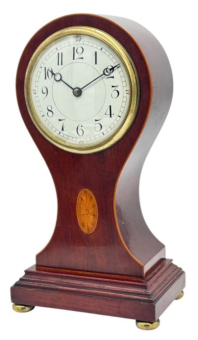 Awesome Edwardian balloon shaped mantel clock – ca 1905 - Image 2