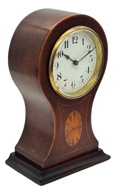 Lovely Edwardian Balloon Shape Mantel Clock – ca 1905 - Image 3