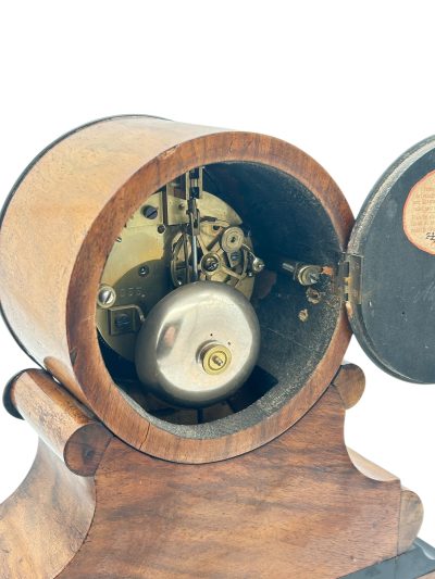 Classical Victorian Drum Head Mantel Clock – 8 Day Clock – ca1850 - Image 4