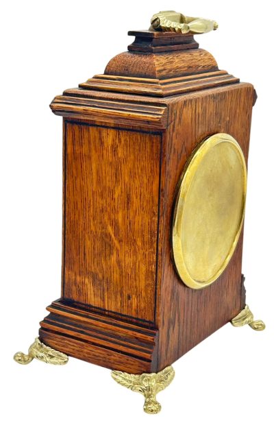 Wonderful Bracket clock shaped Miniature mantel clock – ca1905 - Image 6