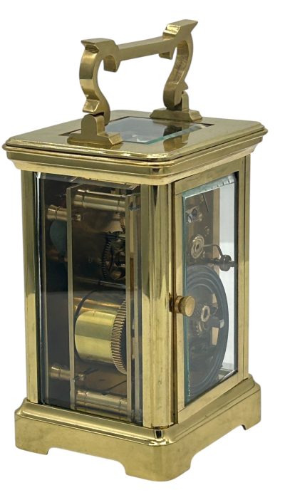 Fabulous Antique French Gong striking Carriage Clock – 8-Day Carriage Clock C1870 - Image 10