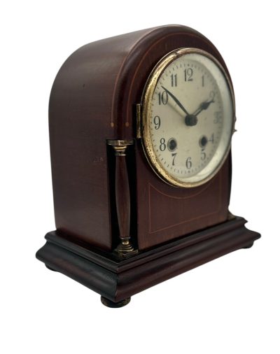 Lovely Edwardian 8 day Arched Top Mantel clock – ca 1905 - Image 3