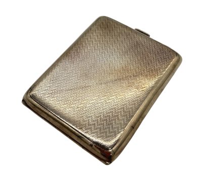 Antique Art Deco sterling silver Cigarette Case – 1928 – Aldie Bros