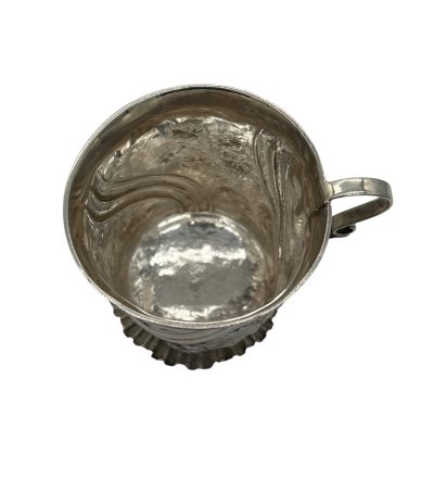 Victorian Silver Art nouveau Chased Christening mug – London - ca 1860-70 - Image 6