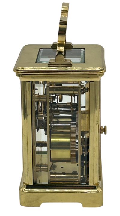Fabulous Antique French Gong striking Carriage Clock – 8-Day Carriage Clock C1870 - Image 11