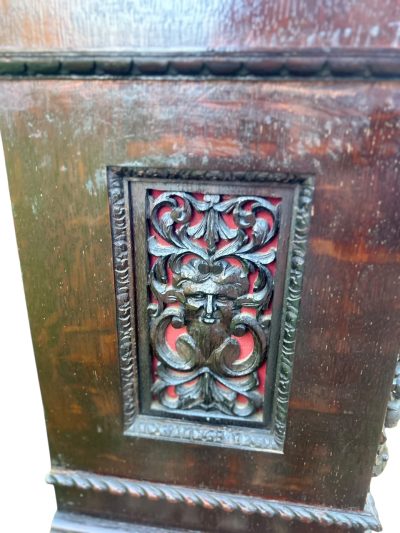Outstanding Hand Carved oak English 8 bell dual chime Triple fusee bracket clock - Image 12