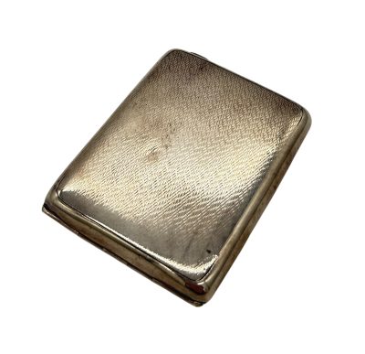 Antique Art Deco sterling silver Cigarette Case – 1928 – Aldie Bros - Image 4