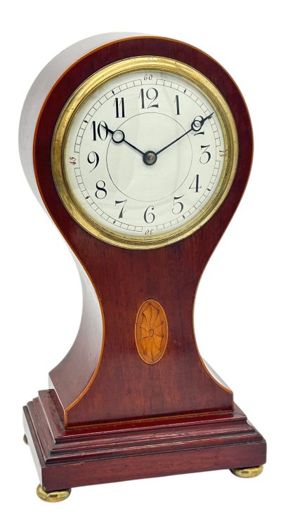 Awesome Edwardian balloon shaped mantel clock – ca 1905 - Image 9