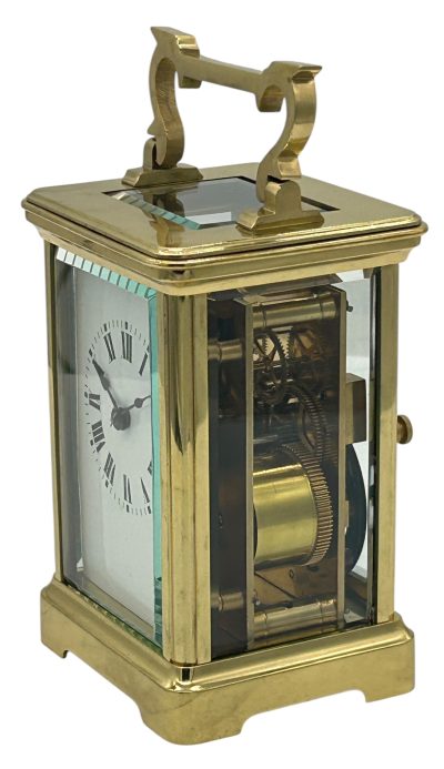 Fabulous Antique French Gong striking Carriage Clock – 8-Day Carriage Clock C1870 - Image 12