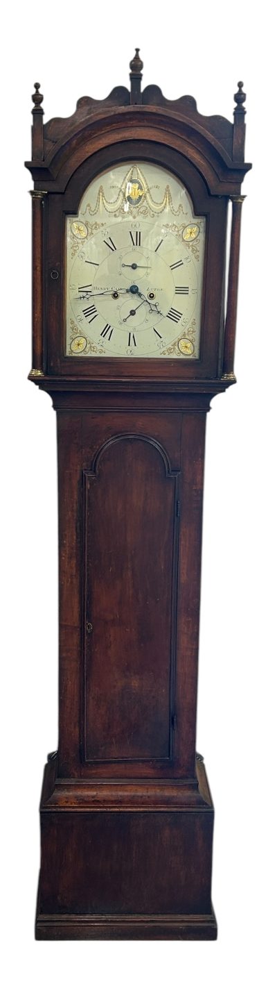 Fabulous Antique English “Luton” Oak case Longcase 8 day clock - 1800 - Image 10