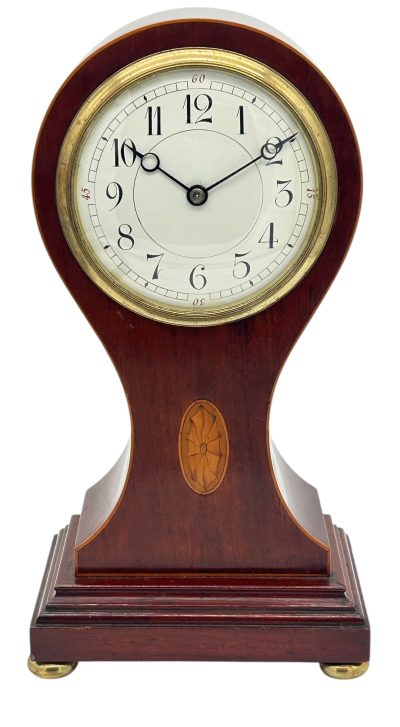 Awesome Edwardian balloon shaped mantel clock – ca 1905