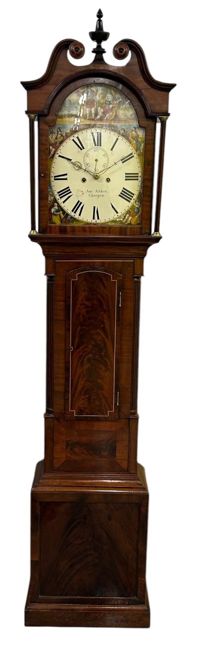Superb Antique Scottish mahogany Long Case clock – ca 1835