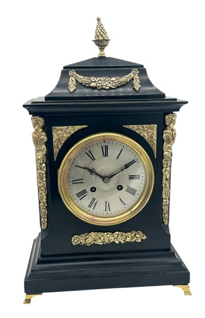 Fabulous Antique Ebonized Case Bracket Mantel clock – ca1890 - Image 11
