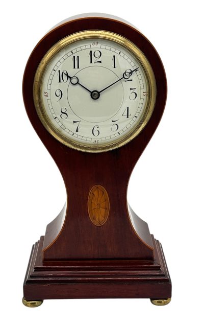 Awesome Edwardian balloon shaped mantel clock – ca 1905 - Image 11