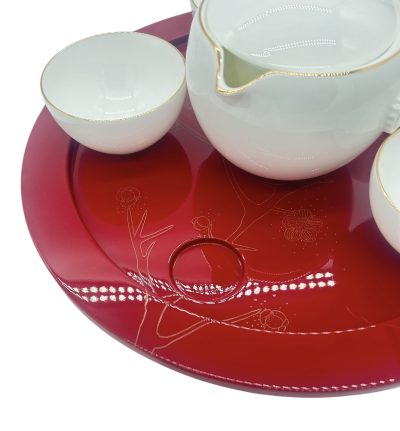 Vintage porcelain Cartier Tea set - Set of 5 - made in japan - new in box - Image 11