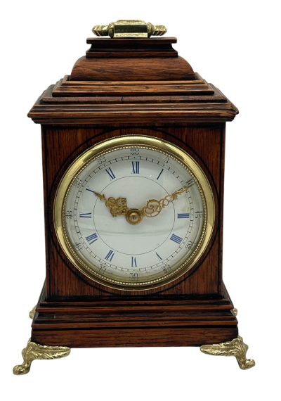 Wonderful Bracket clock shaped Miniature mantel clock – ca1905 - Image 11