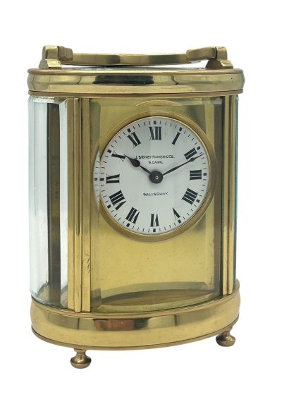 Superb Antique Victorian Oval Cased French 8 day Carriage clock– ca 1890 - Image 2
