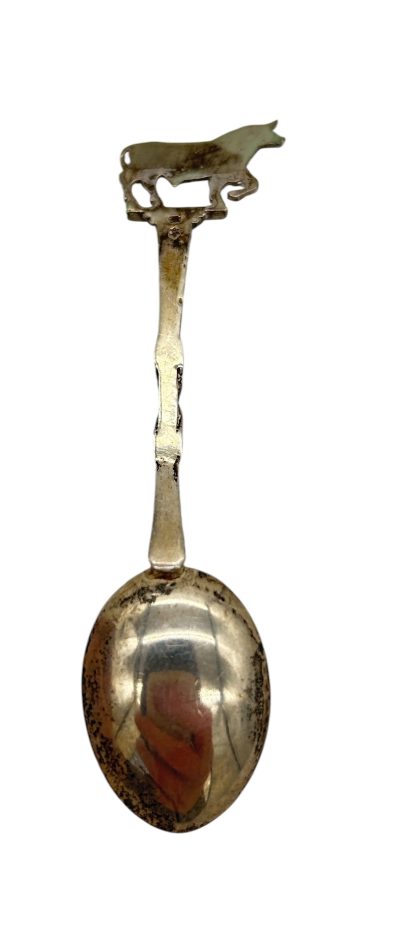 Vintage Silver Bull tea caddy spoon - Image 2