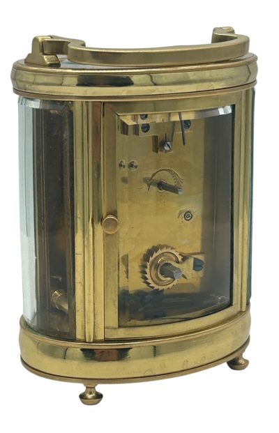 Superb Antique Victorian Oval Cased French 8 day Carriage clock– ca 1890 - Image 3