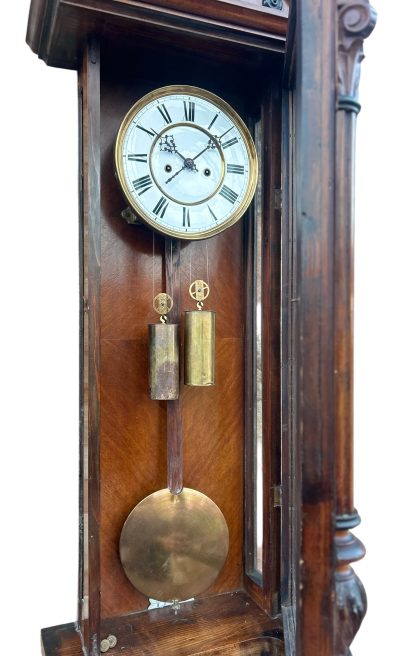 Beautiful Twin Weight regulator Vienna Wall clock – made by Lenskirch - Image 4