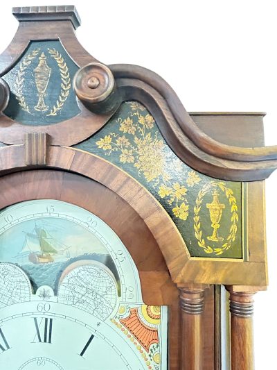 Incredible Antique Mahogany case Longcase 8 day clock - 1830 - Image 7