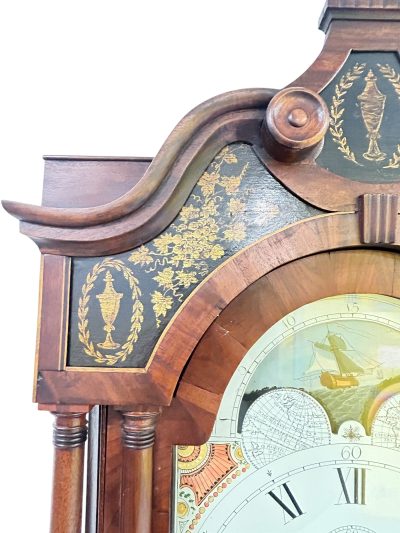 Incredible Antique Mahogany case Longcase 8 day clock - 1830 - Image 8