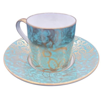 Vintage Minton Brocade English bone china Tea set - Set of 6 - in presentation box - Image 6