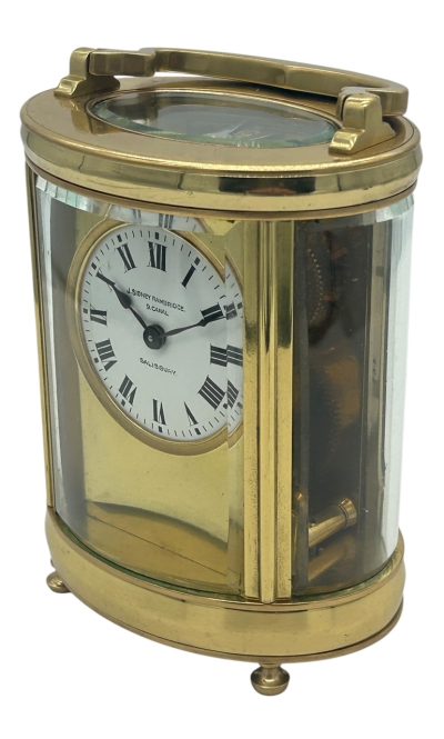 Superb Antique Victorian Oval Cased French 8 day Carriage clock– ca 1890 - Image 7