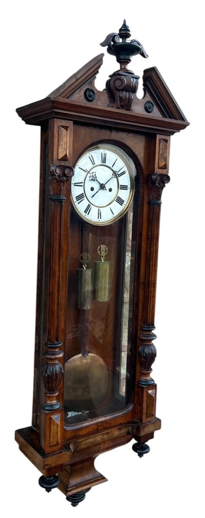 Beautiful Twin Weight regulator Vienna Wall clock – made by Lenskirch - Image 6