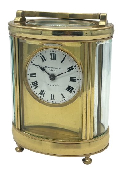 Superb Antique Victorian Oval Cased French 8 day Carriage clock– ca 1890 - Image 8