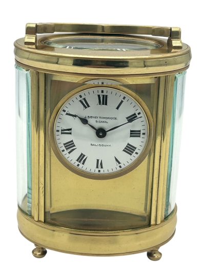 Superb Antique Victorian Oval Cased French 8 day Carriage clock– ca 1890 - Image 9