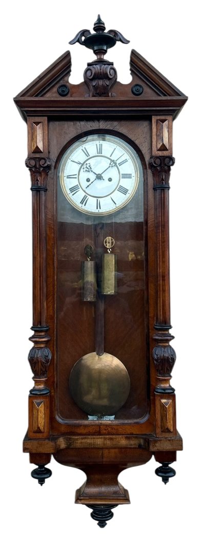 Beautiful Twin Weight regulator Vienna Wall clock – made by Lenskirch - Image 8