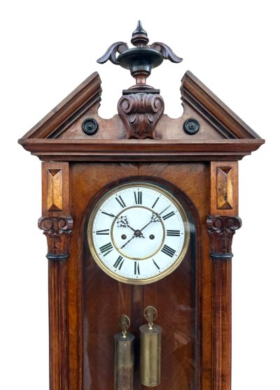 Beautiful Twin Weight regulator Vienna Wall clock – made by Lenskirch - Image 9