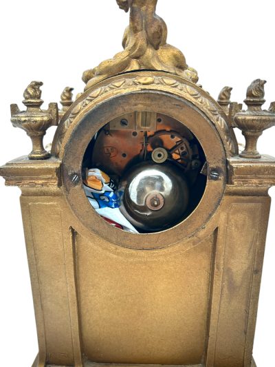 Stunning French Victorian Sevres ormolu 8 day mantel Clock – CA 1860 - Image 10