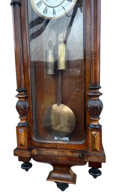 Beautiful Twin Weight regulator Vienna Wall clock – made by Lenskirch - Image 10