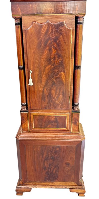 Incredible Antique Mahogany case Longcase 8 day clock - 1830 - Image 14