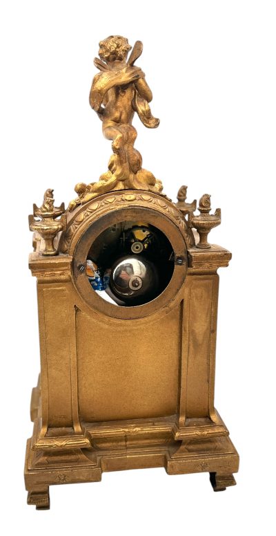 Stunning French Victorian Sevres ormolu 8 day mantel Clock – CA 1860 - Image 11