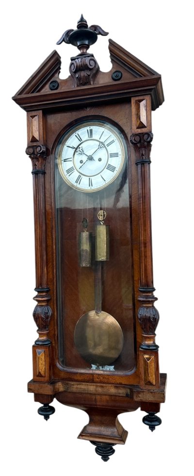 Beautiful Twin Weight regulator Vienna Wall clock – made by Lenskirch - Image 11