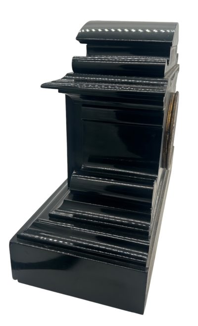 Large Antique French Slate 8-Day Mantel Clock C1870 - Image 5
