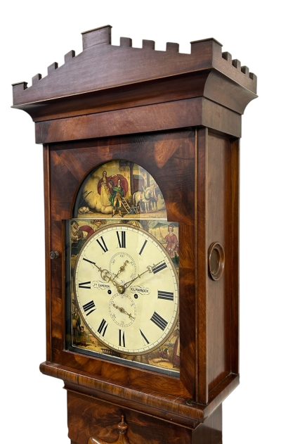 Fantastic Antique Scottish “Kilmarnok” Mahogany case Long Case clock – ca 1830 - Image 6