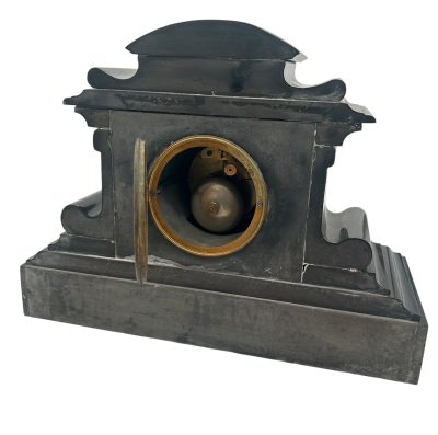 Large Antique French Slate 8-Day Mantel Clock C1870 - Image 6
