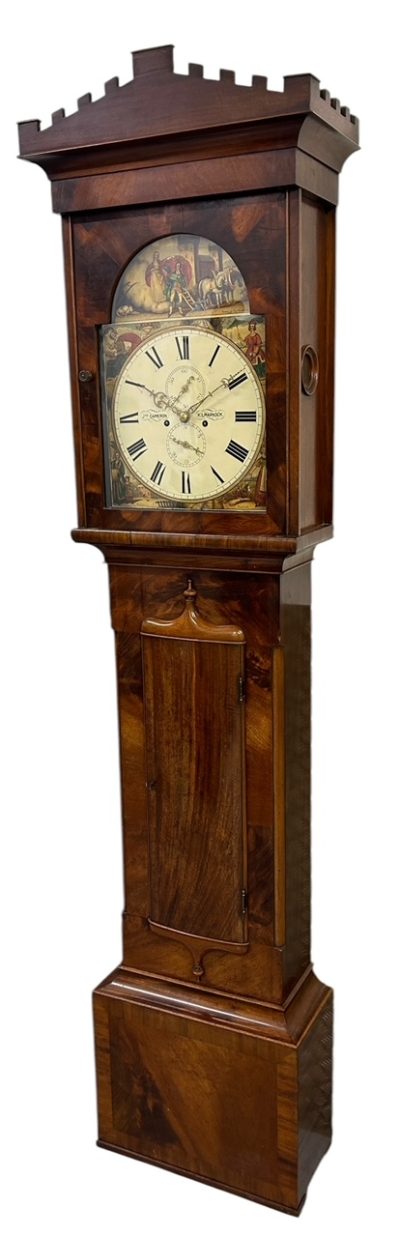 Fantastic Antique Scottish “Kilmarnok” Mahogany case Long Case clock – ca 1830 - Image 7